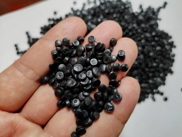 宿迁黑色HDPE再生管道颗粒料